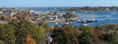 The landscape of the Duxbury Bay in the spring.